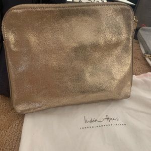 India hicks leather clutch